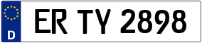 Trailer License Plate